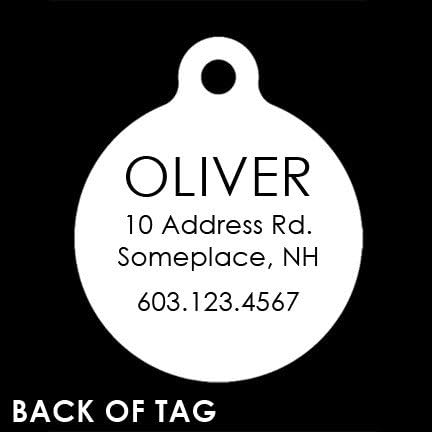 Funny Dog Cat Pet ID Tags - Add Your Contact Information, Customize Colors (Shit I'm Lost Call Mom She's Ugly Crying)