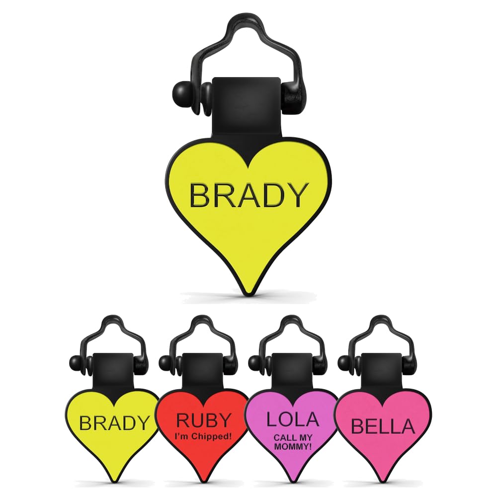 SiliDog - The Original Silicone Silent Dog Tag - Personalized Engraved Soundless Pet ID - As Seen On Shark Tank - Durable - Never Fades - Bone - Purple