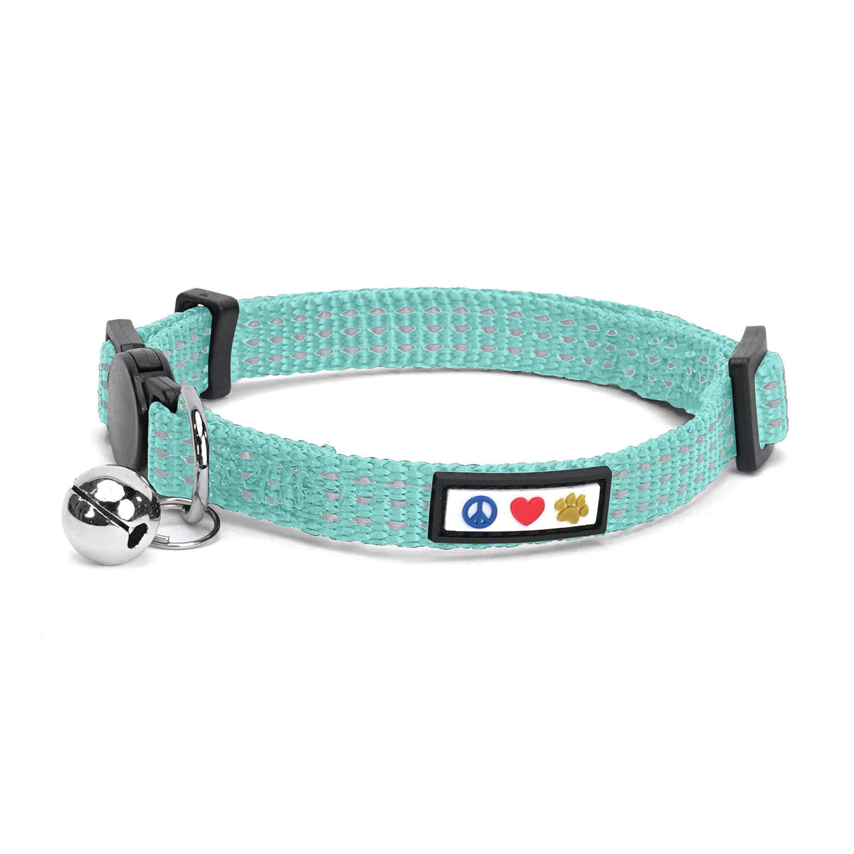 Pawtitas Reflective Red Cat Collar with Safety Buckle and Removable Bell for Kitten and Cats