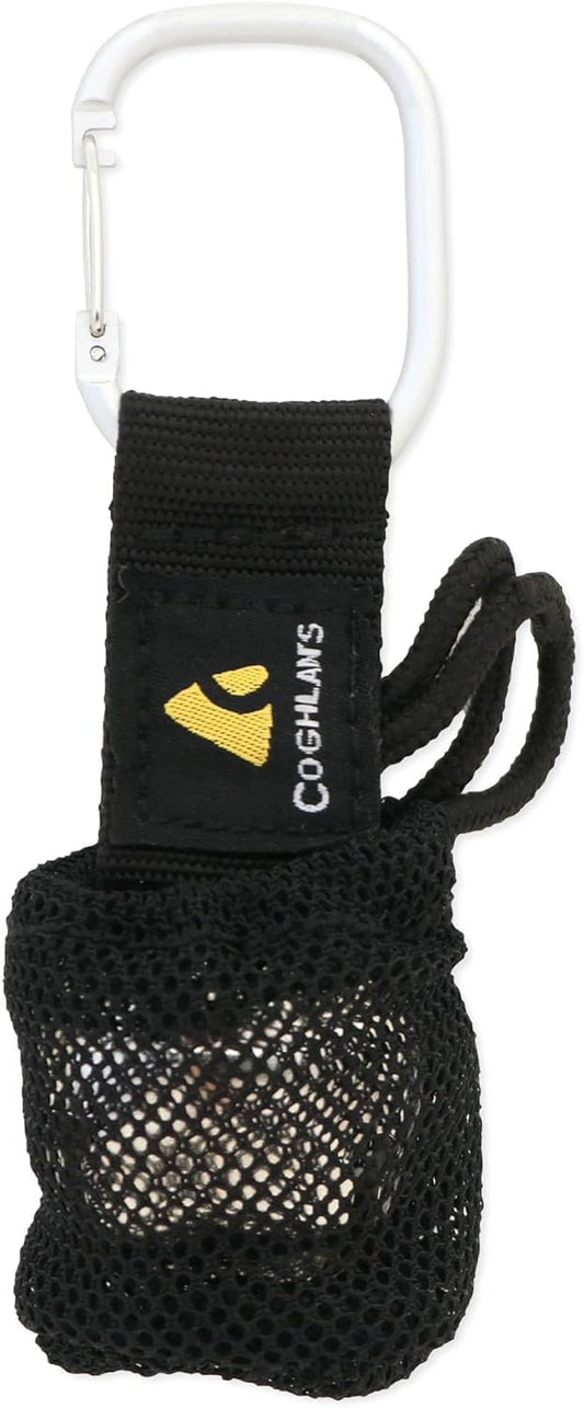 Coghlan's Magnetic Bear Bell with Silencer - Hiking Safety Gear for Wildlife Alert - Silver and Carabiner