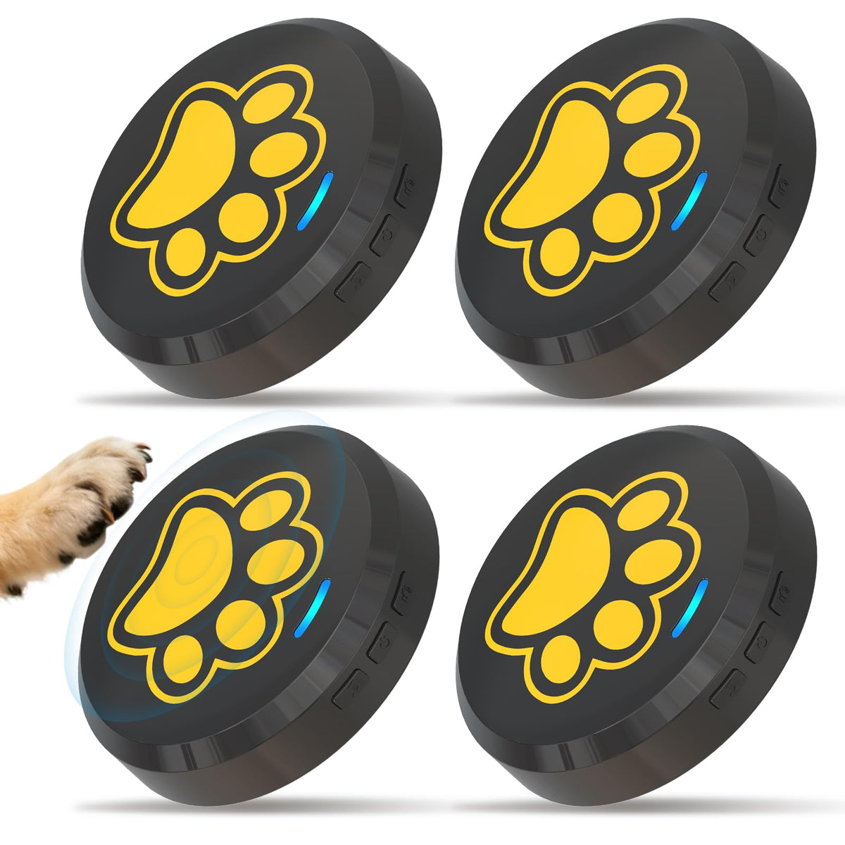 ChunHee Dog Bells to Go Outside, Touch Activated Dog Door Bell for Potty Training, Dog Bell for Door with 36 Built-in Sounds & Voice Commands, 5 Adjustable Volume Levels, Puppy Training Bell for Dogs