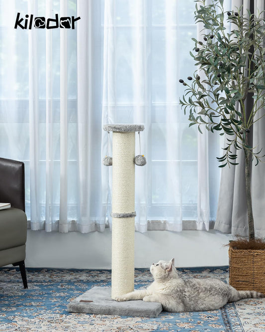 34Inch Tall Cat Scratching Post for Indoor Cats Adults