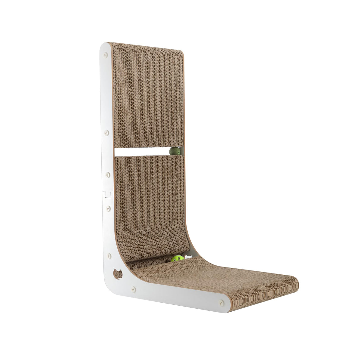 SMARTBEAN 3-Pack Cardboard Cat Scratcher for Indoor Cats, 23 Inch L Shaped Vertical Cat Scratching Post, Cat Scratching Board for Wall and Couch, Large