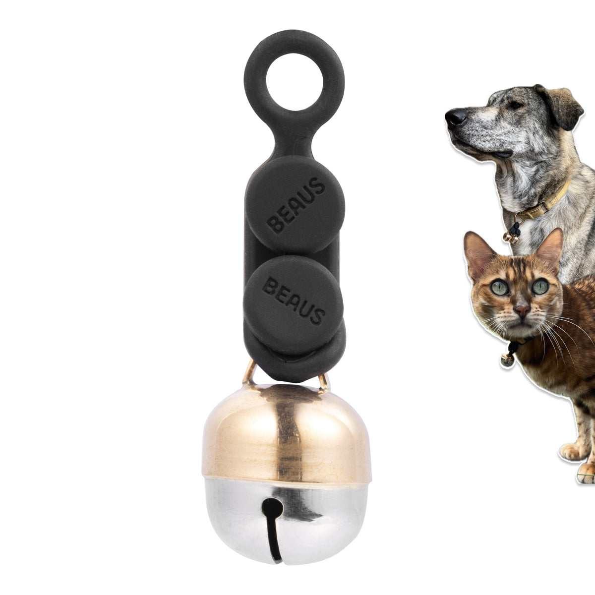 Beau's Bells V2 | Cat & Dog Collar Bells with New Quick Loop Easy Release Clip | Handmade Copper | Track Your Pet | Protect Wildlife