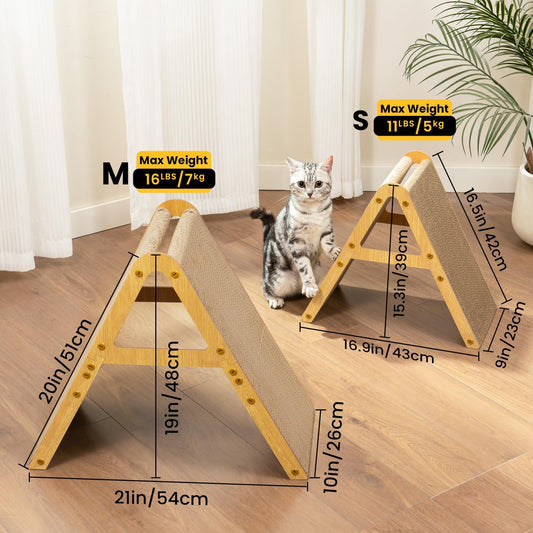 Conlun Vertical Cat Scratcher | A-Frame Scratching Pad for Kittens | Small