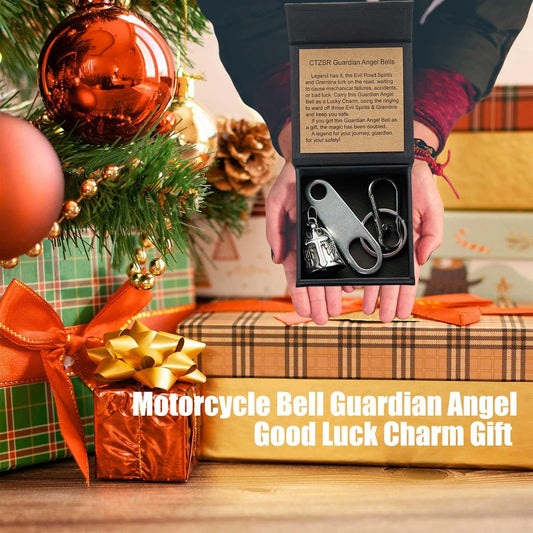 Motorcycle Bell Guardian Angel Gremlin Lucky Charm Gift For Riders