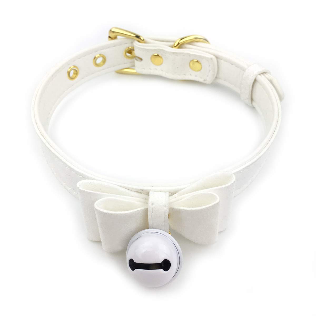 Bell Choker Collar Necklace Lolita Bow Collar Cat Kitty Velvet Necklace