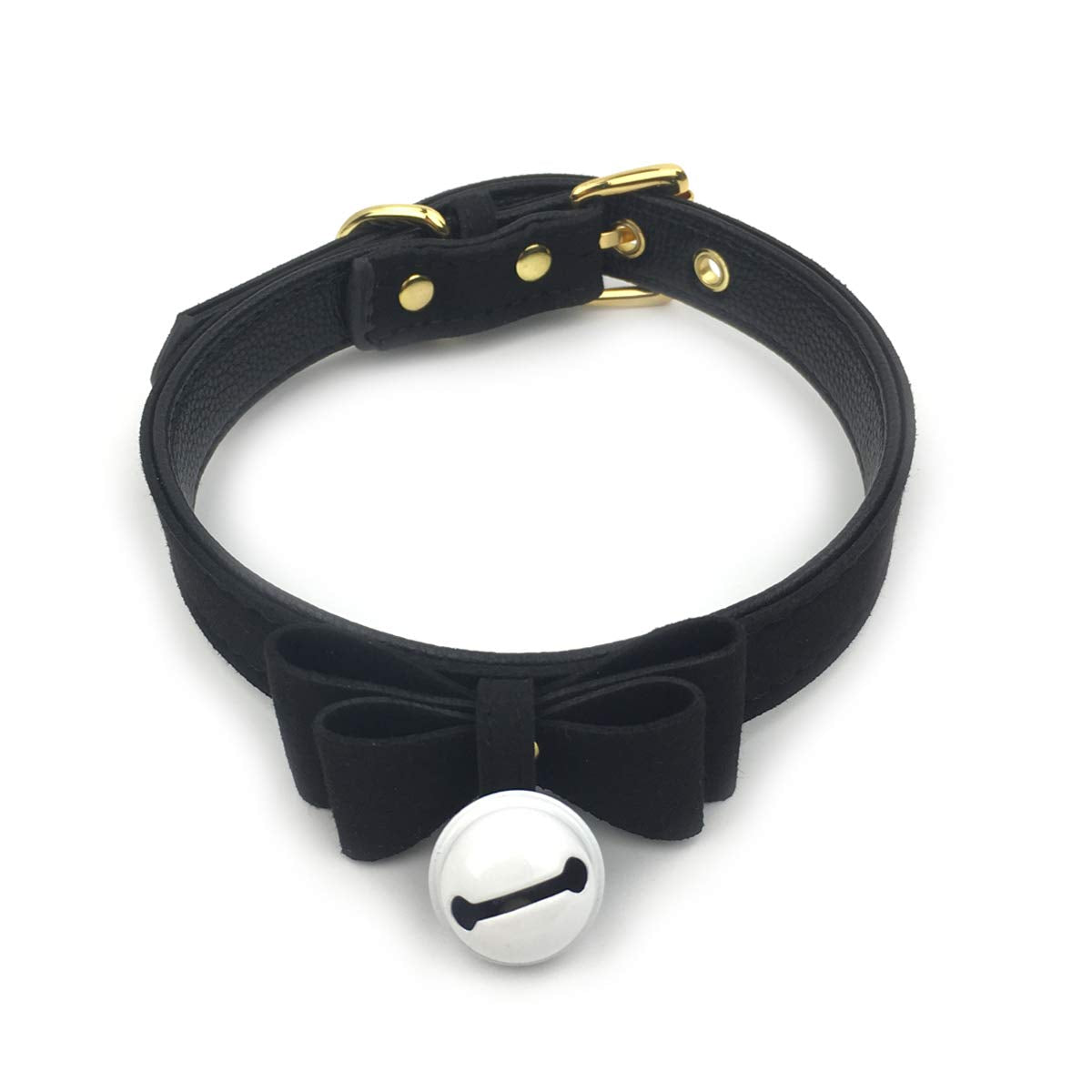 Bell Choker Collar Necklace Lolita Bow Collar Cat Kitty Velvet Necklace