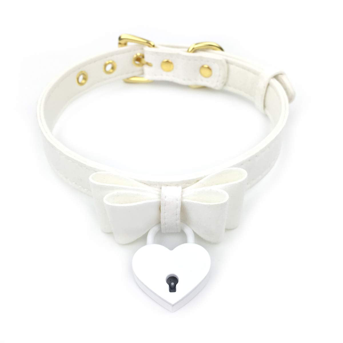 Bell Choker Collar Necklace Lolita Bow Collar Cat Kitty Velvet Necklace