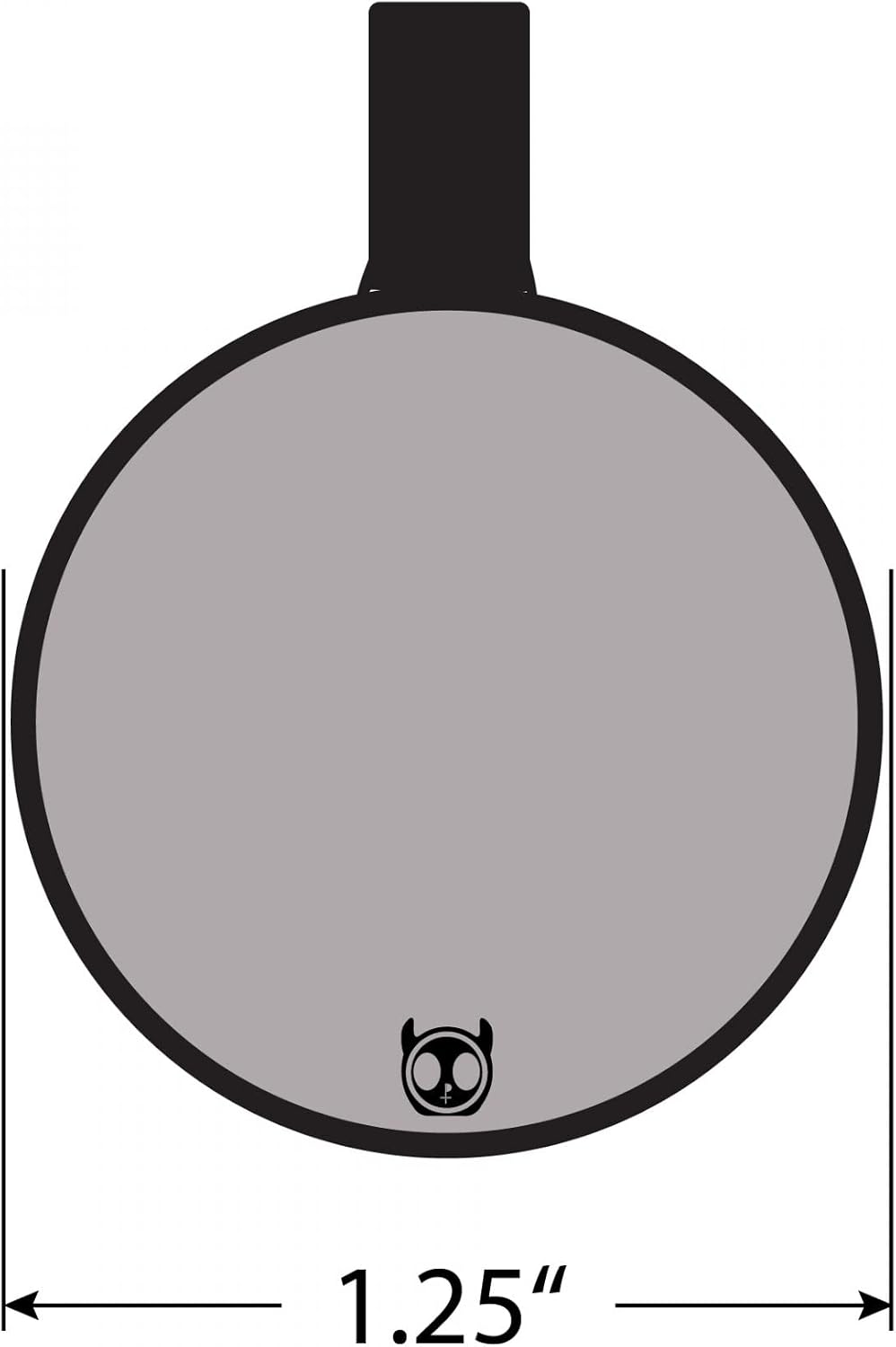 Silent Dog Tag Personalized with 5 Lines of Custom Deep Engraved Durable Soundless Silicone Pet ID Name Tag Round Beach Blue