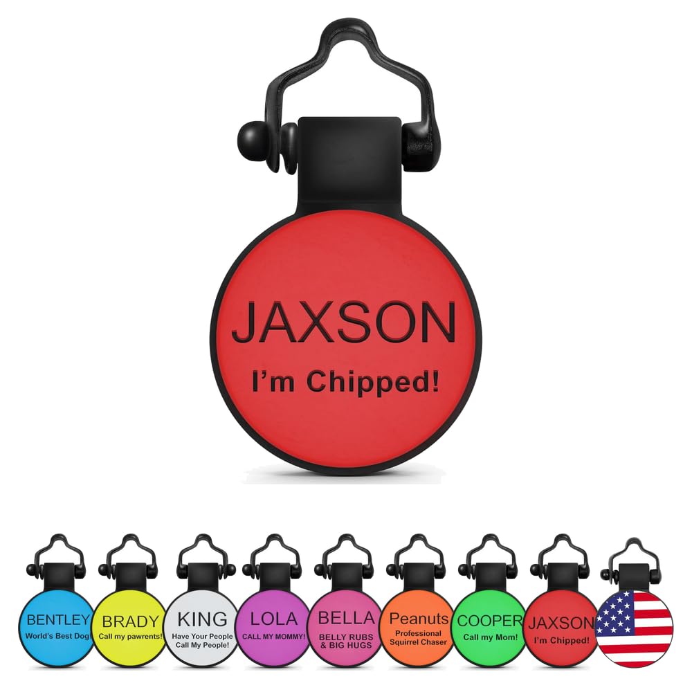 SiliDog - The Original Silicone Silent Dog Tag - Personalized Engraved Soundless Pet ID - As Seen On Shark Tank - Durable - Never Fades - Bone - Blue