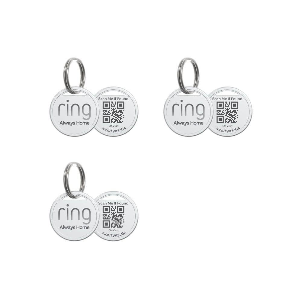 Ring Pet Tag | Easy-to-use tag with QR code | Real-time scan alerts | Shareable Pet Profile | No subscription or fees | 2-pack