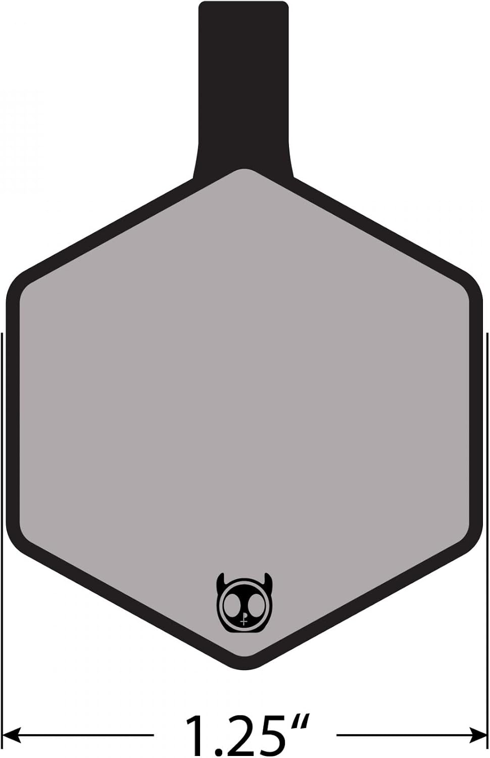 Silent Dog Tag Personalized with 5 Lines of Custom Deep Engraved Durable Soundless Silicone Pet ID Name Tag Hexagon Mountain Blue