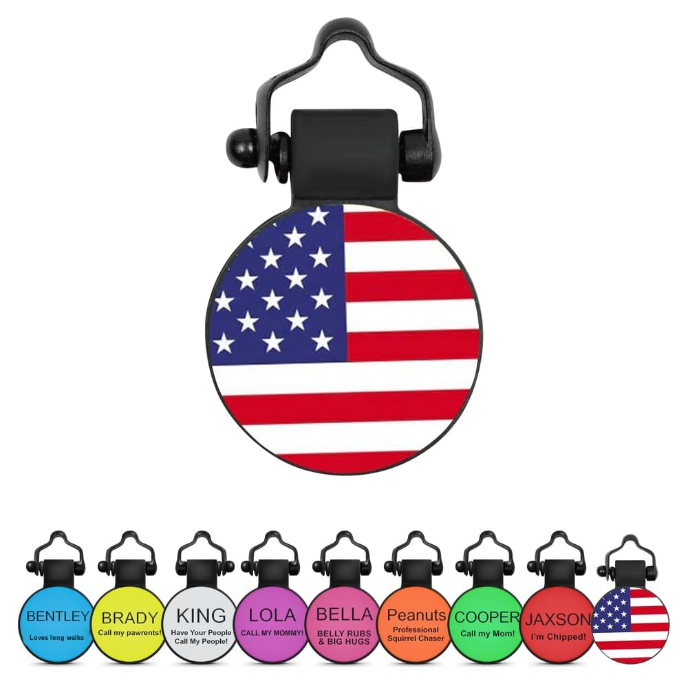 SiliDog - The Original Silicone Silent Dog Tag - Personalized Engraved Soundless Pet ID - As Seen On Shark Tank - Durable - Never Fades - Bone - Purple