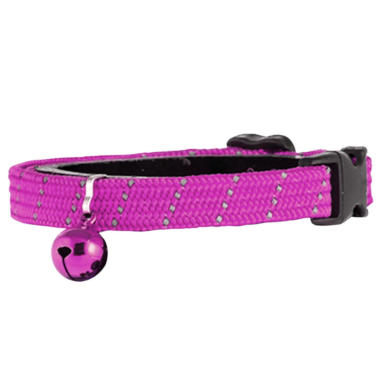 Birdsbesafe Reflective Breakaway Cat Collar with Bell, Safe Design, Green