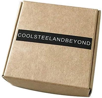 COOLSTEELANDBEYOND Men's Military Dog Tag Pendant Necklace With Ball Chain, Double ID Tag Design, Engraved Army-Style Plate, Classic Soldier Gift