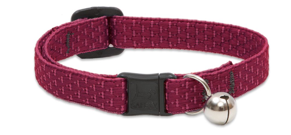 LupinePet Eco 1/2" Lilac Cat Safety Collar with Bell , 8-12"