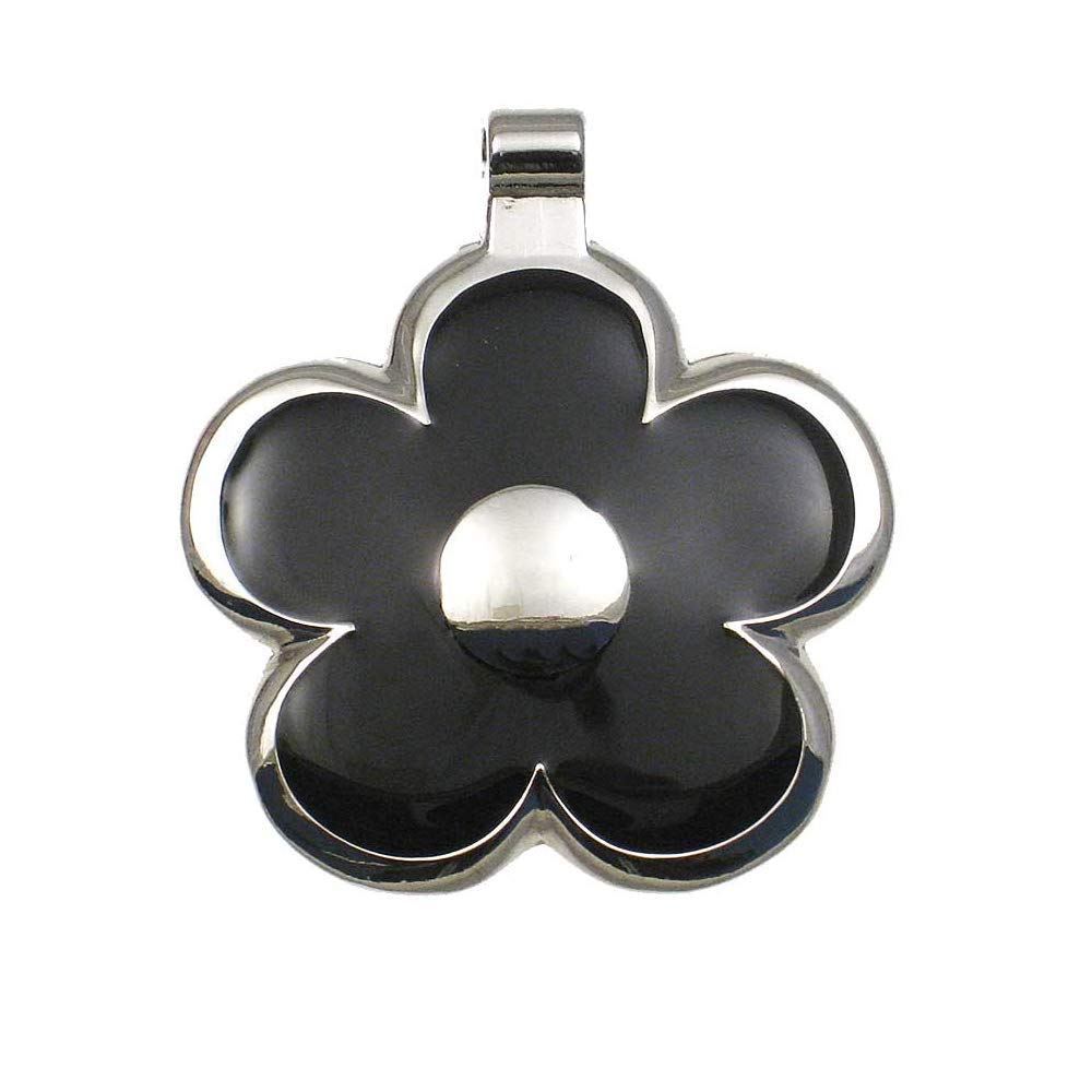 LuckyPet Flower Jewelry Pet ID Tag for Dogs and Cats, Easy to Read Personalized Engraving on Back Side, Small, Purple