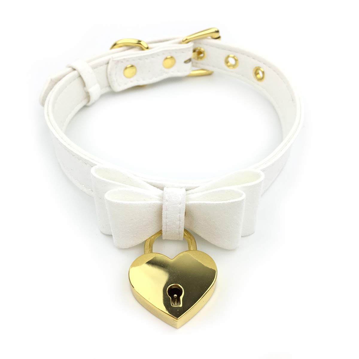 Bell Choker Collar Necklace Lolita Bow Collar Cat Kitty Velvet Necklace
