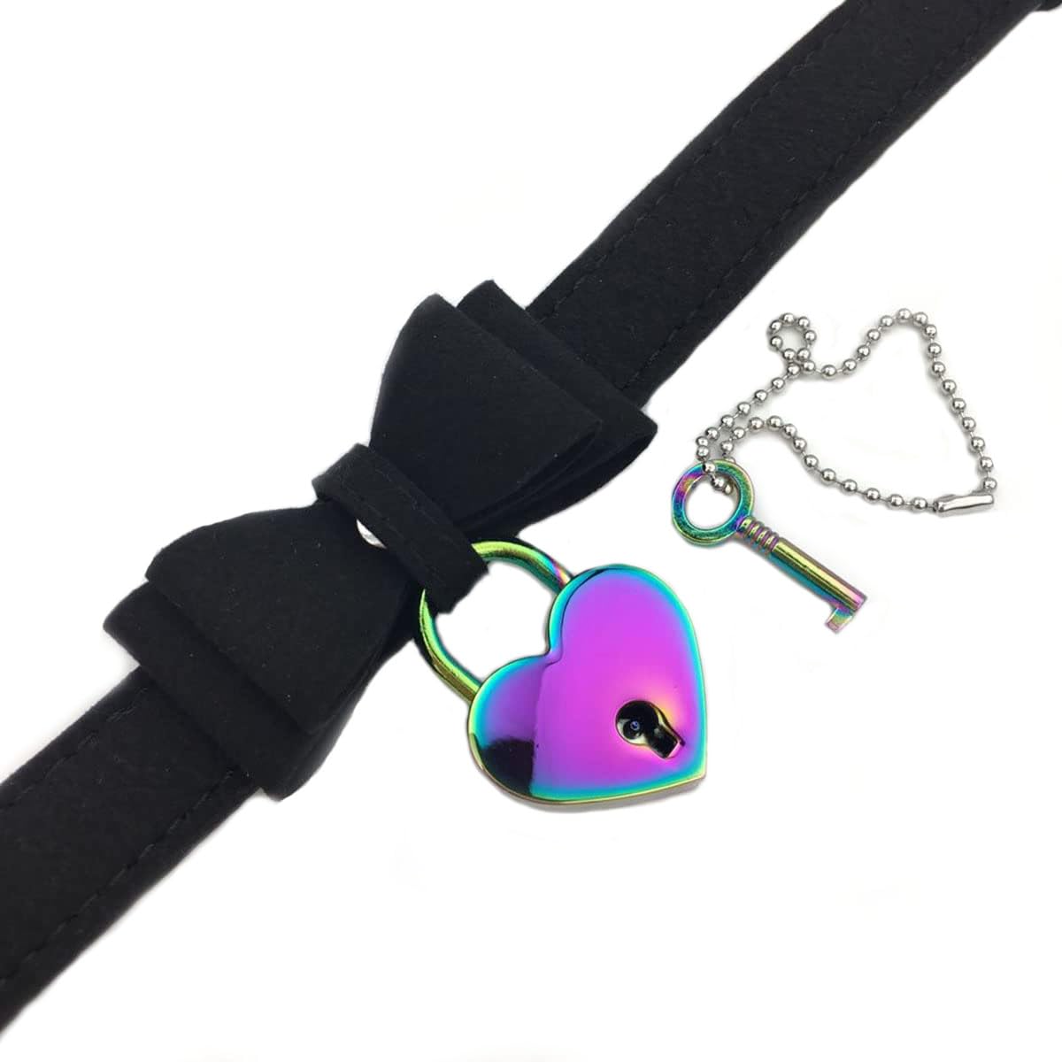 Bell Choker Collar Necklace Lolita Bow Collar Cat Kitty Velvet Necklace