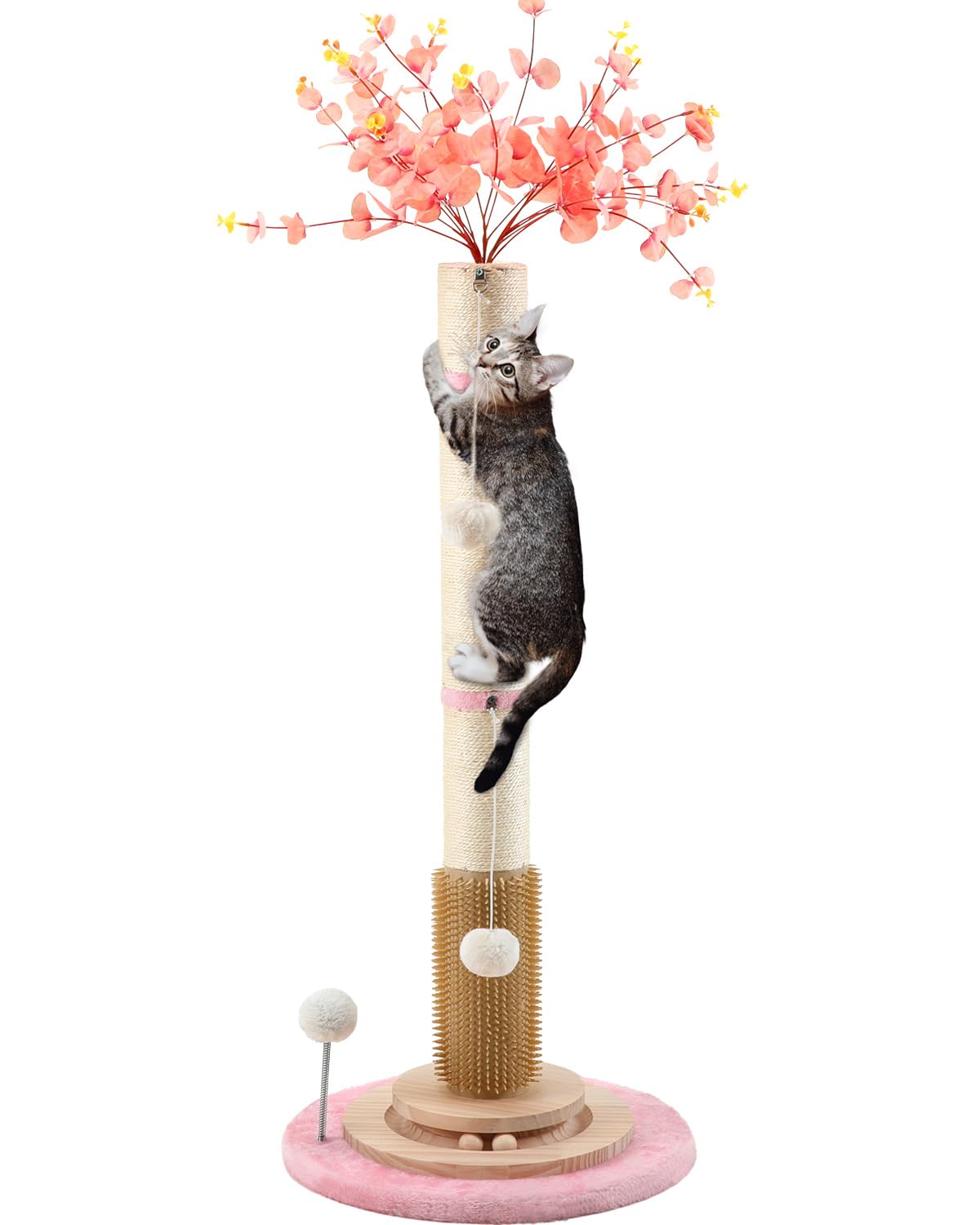 45'' Tall Cat Scratching Post Tree,Heavy Duty Scratcher for Indoor