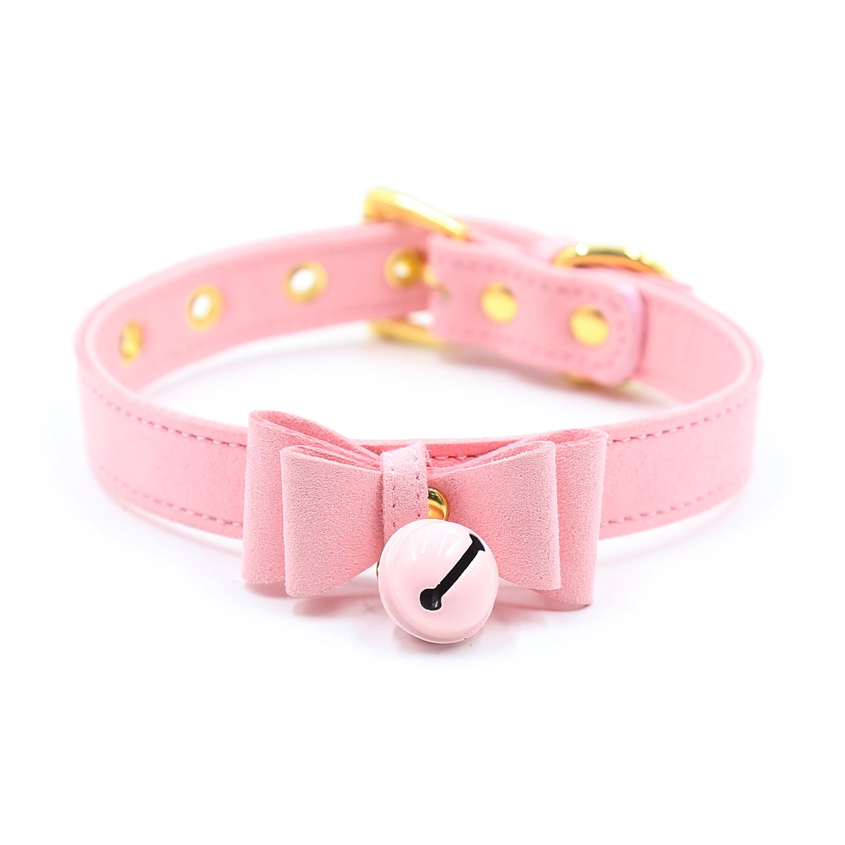 Bell Choker Collar Necklace Lolita Bow Collar Cat Kitty Velvet Necklace
