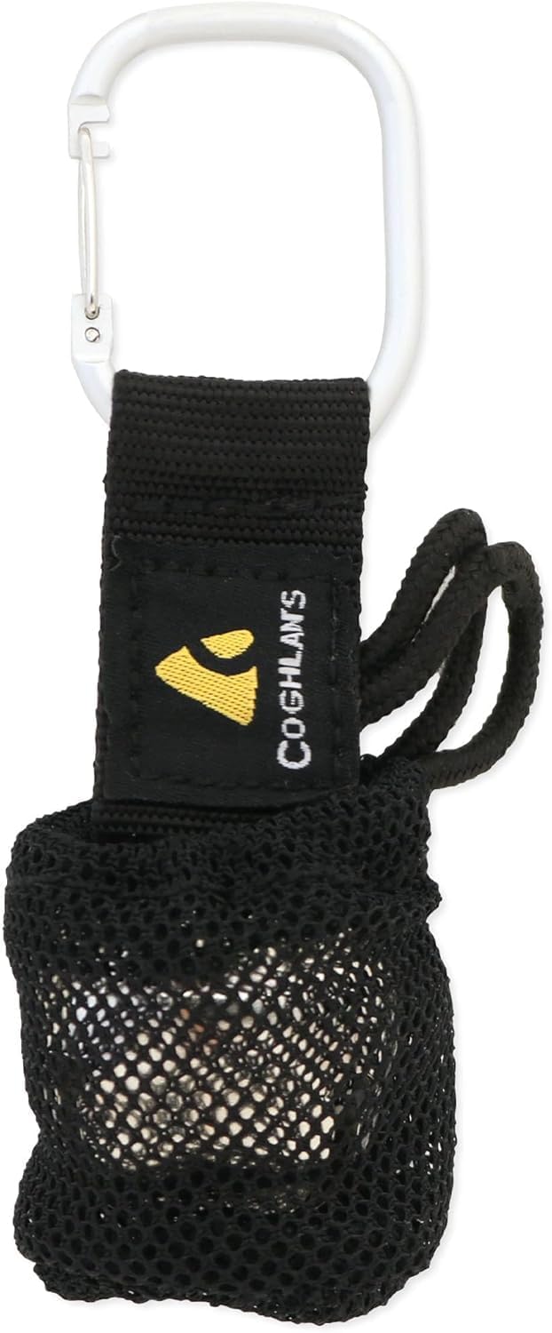 Coghlan's Magnetic Bear Bell with Silencer - Hiking Safety Gear for Wildlife Alert - Silver and Carabiner