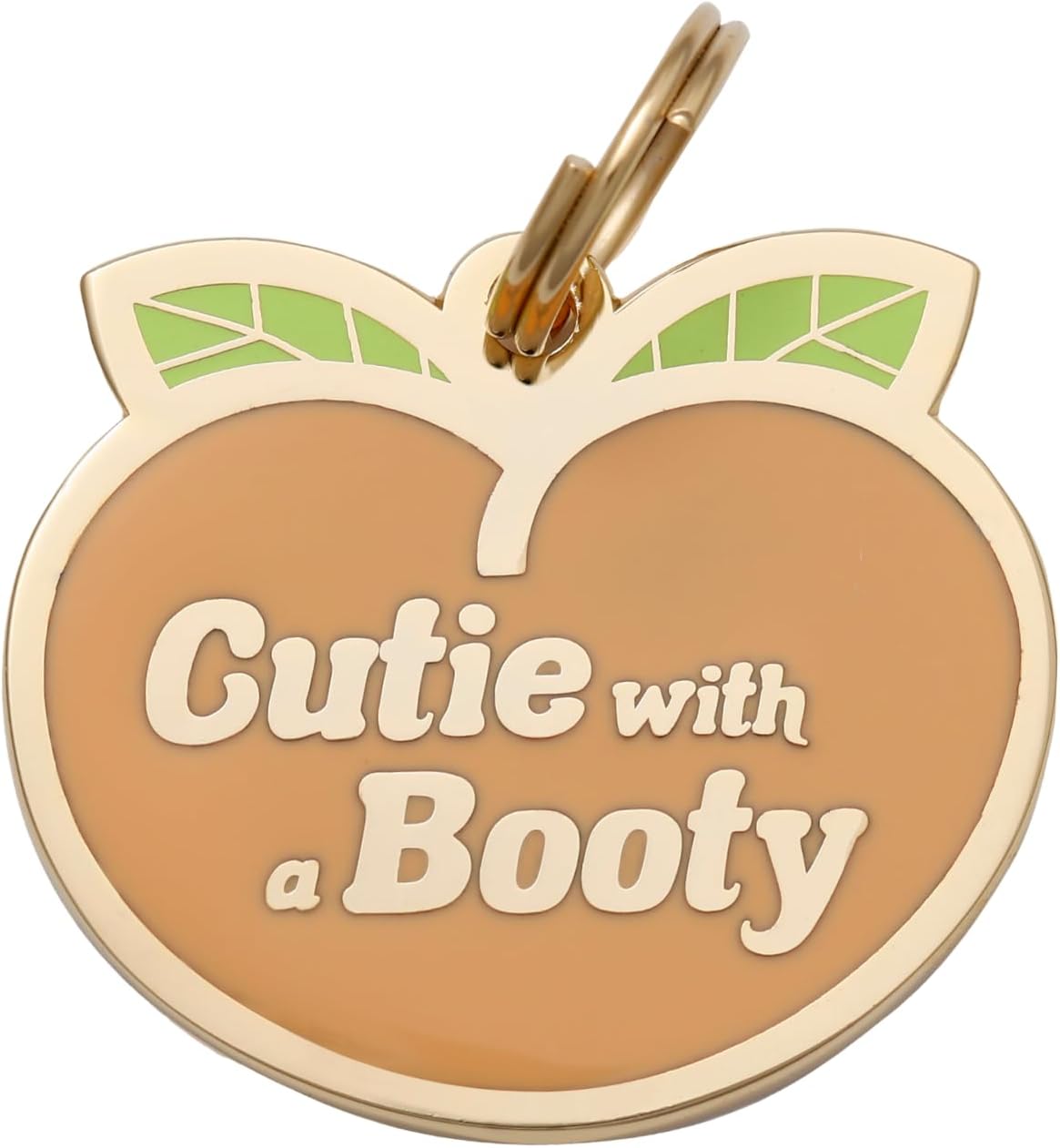 Two Tails Bow Personalized Dog ID Tag, Engraved, Gold Plating