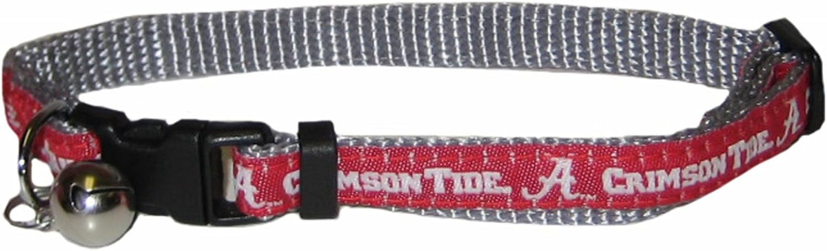 Pets First Collegiate Pet Accessories, Cat Collar, Alabama Crimson Tide, One Size
