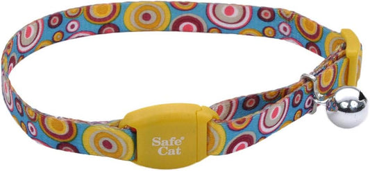 Coastal Pet Safe Cat Breakaway Collar, Golden Kaleidoscope, 3/8" x 8"-12"