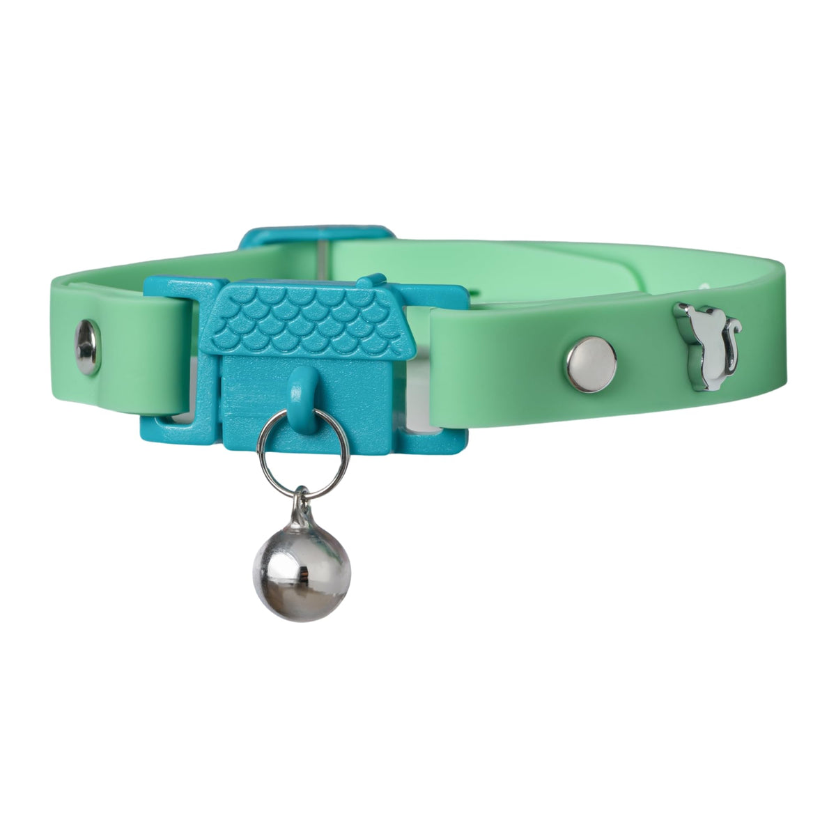 Kittyrama Aqua Cat Collar with Bell - Award Winner, Vet Approved, Breakaway Quick Release, Lightweight & Comfy