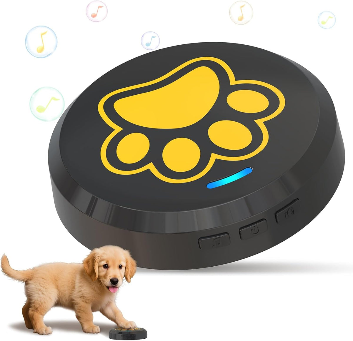 ChunHee Dog Bells to Go Outside, Touch Activated Dog Door Bell for Potty Training, Dog Bell for Door with 36 Built-in Sounds & Voice Commands, 5 Adjustable Volume Levels, Puppy Training Bell for Dogs