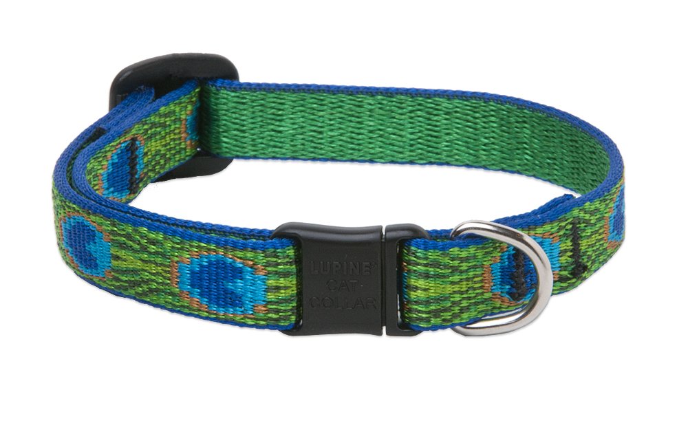 LupinePet Originals 1/2" Jelly Roll Cat Safety Collar, 8-12"