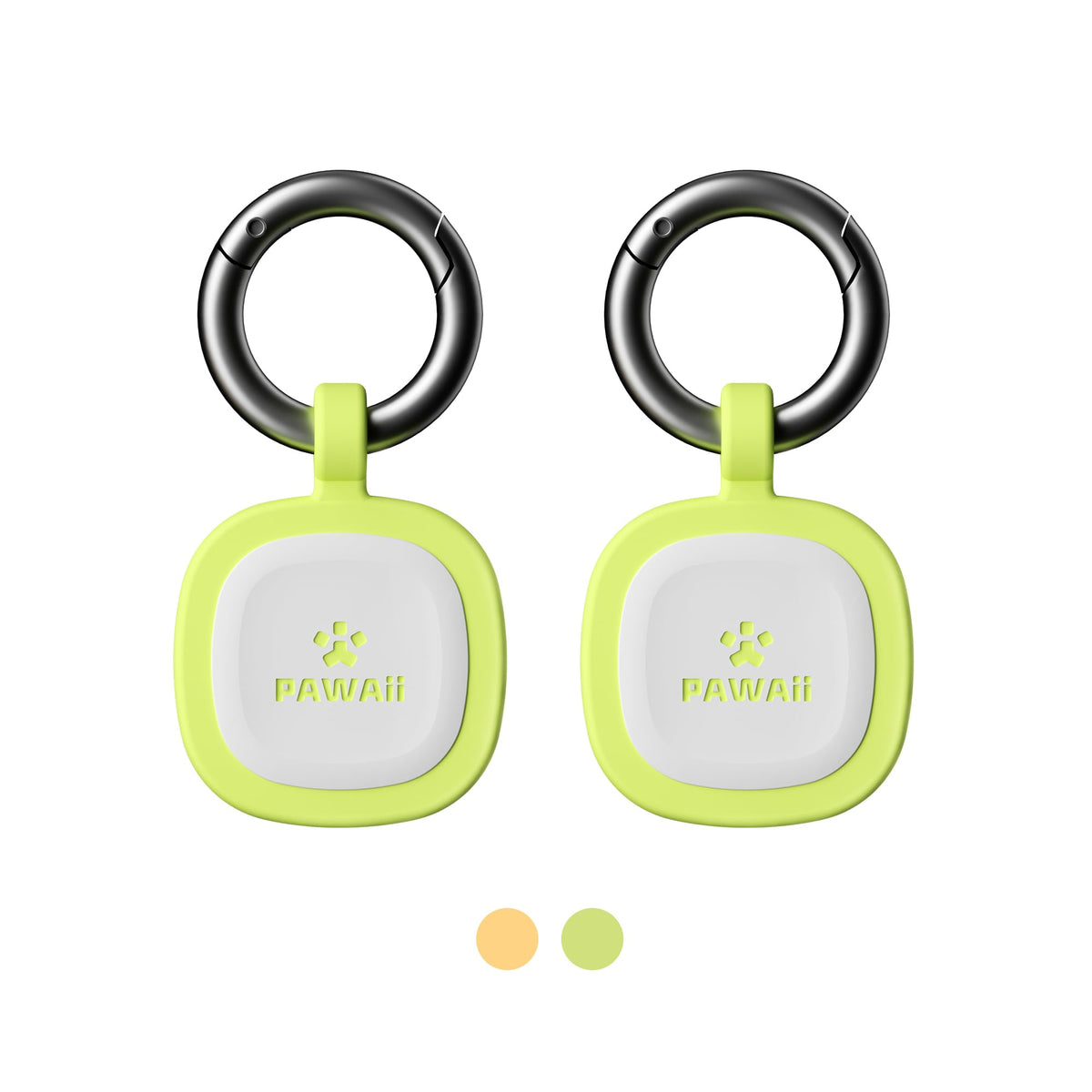 Pawaii Dog ID Tag, Silent Silicone QR Code Tag, Scan Alerts, No App, 1 Pack