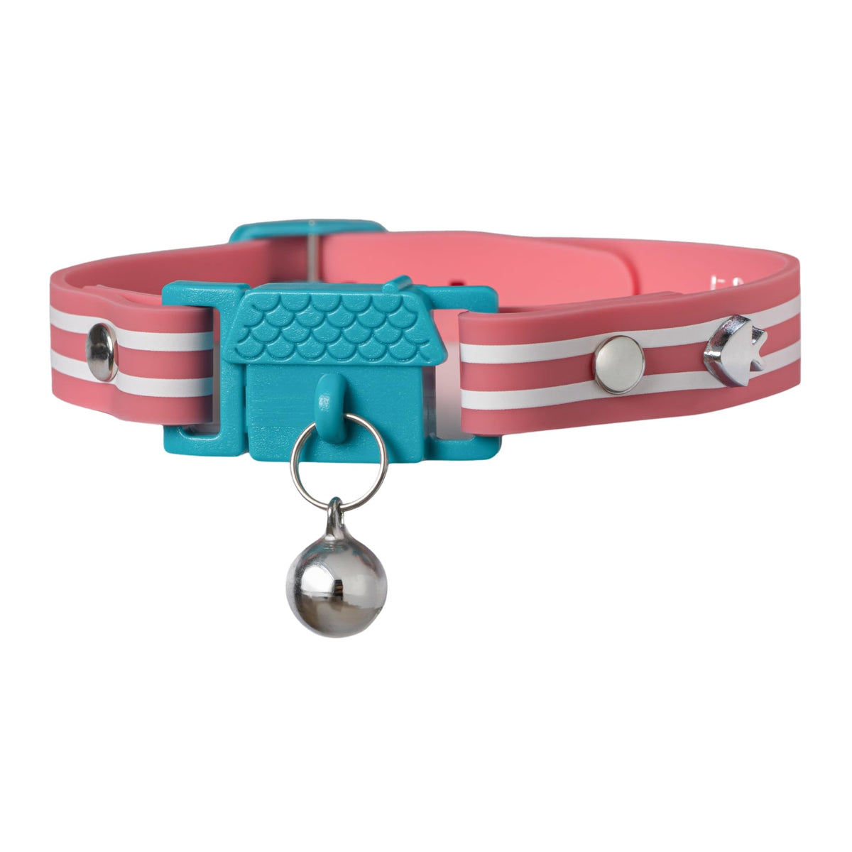Kittyrama Aqua Cat Collar with Bell - Award Winner, Vet Approved, Breakaway Quick Release, Lightweight & Comfy