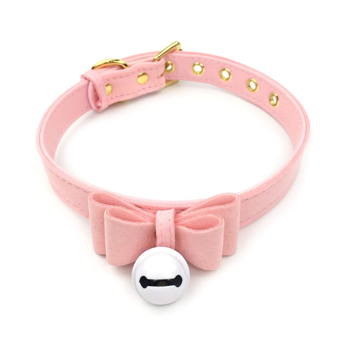 Bell Choker Collar Necklace Lolita Bow Collar Cat Kitty Velvet Necklace
