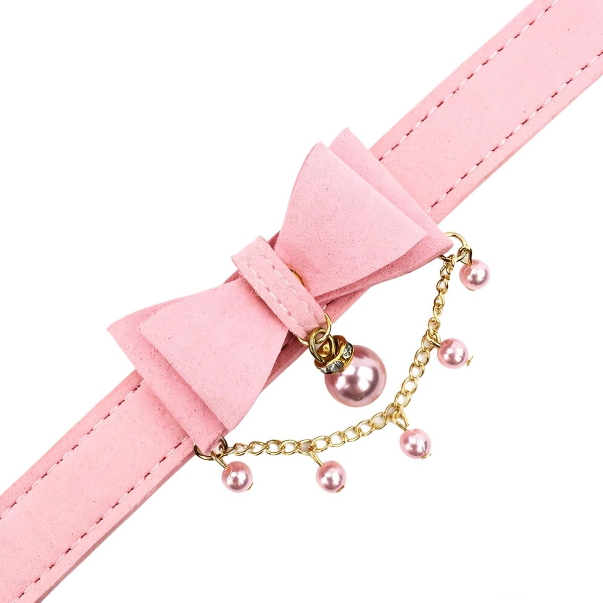 Bell Choker Collar Necklace Lolita Bow Collar Cat Kitty Velvet Necklace
