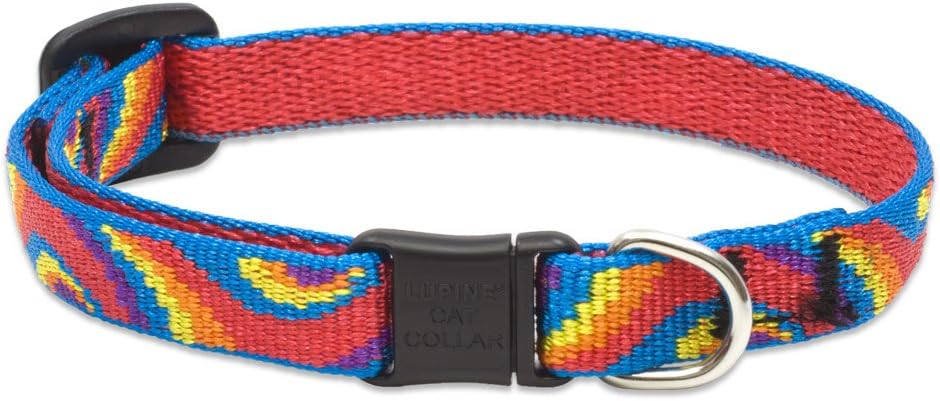 LupinePet Originals 1/2" Jelly Roll Cat Safety Collar, 8-12"