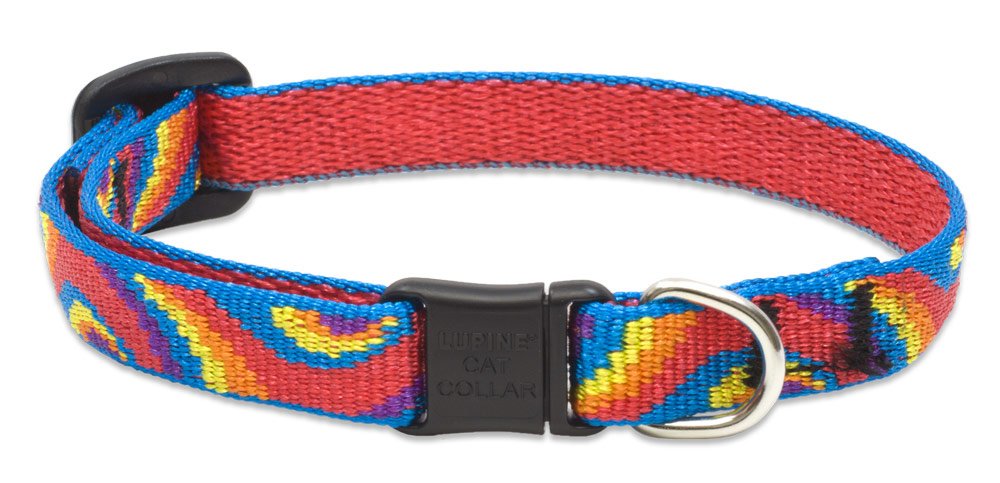 LupinePet Originals 1/2" Jelly Roll Cat Safety Collar, 8-12"