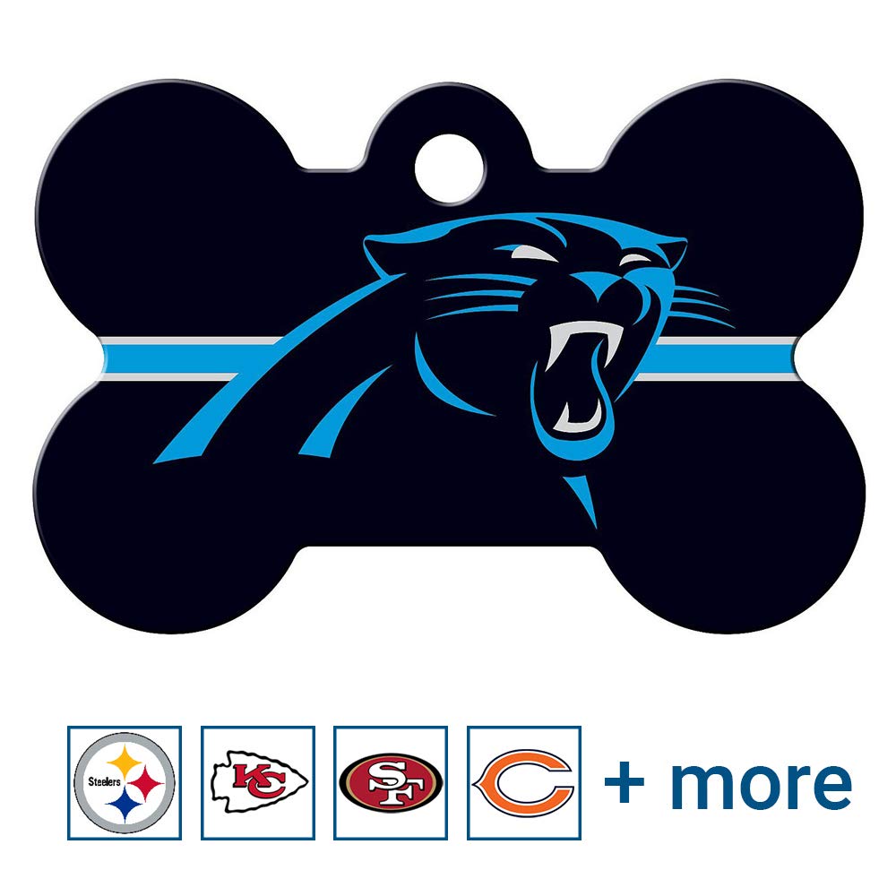 GoTags Personalized Pittsburgh Steelers Dog Tag, Brass Metal Bone Pet ID