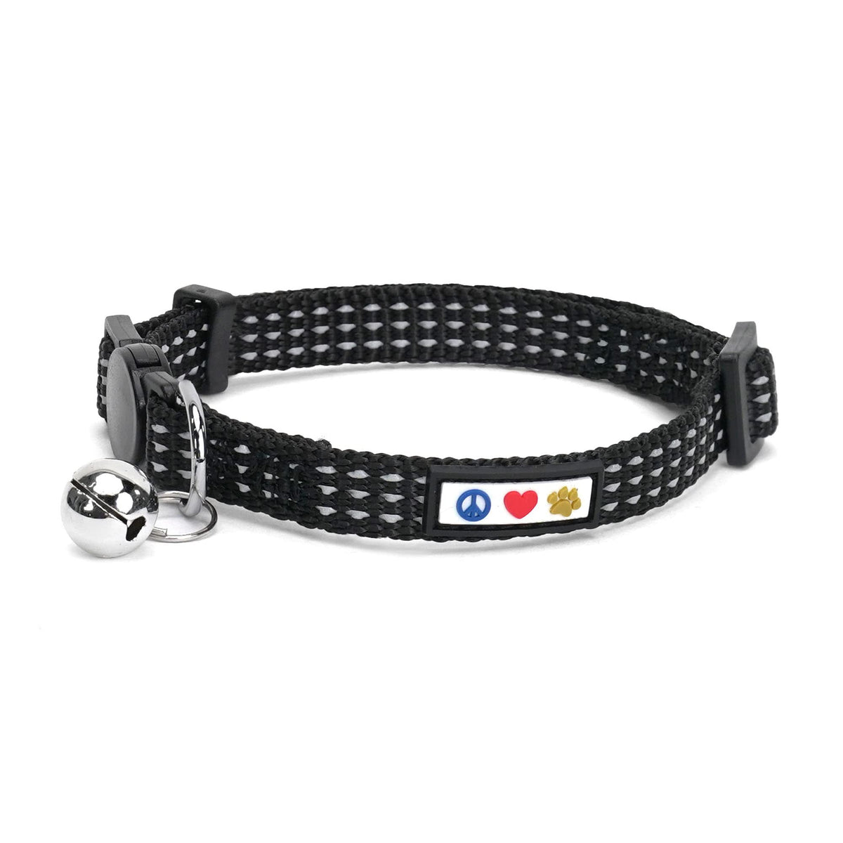 Pawtitas Reflective Red Cat Collar with Safety Buckle and Removable Bell for Kitten and Cats