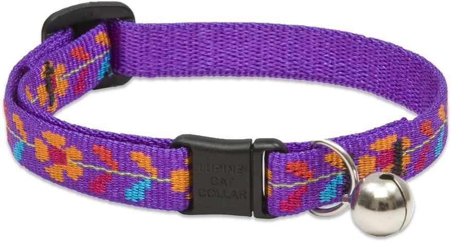 LupinePet Originals 1/2" Jelly Roll Cat Safety Collar, 8-12"