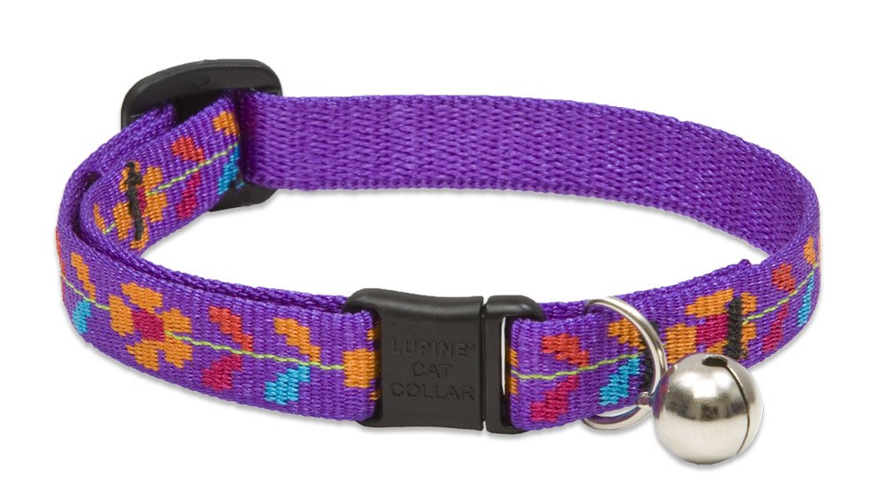 LupinePet Originals 1/2" Jelly Roll Cat Safety Collar, 8-12"