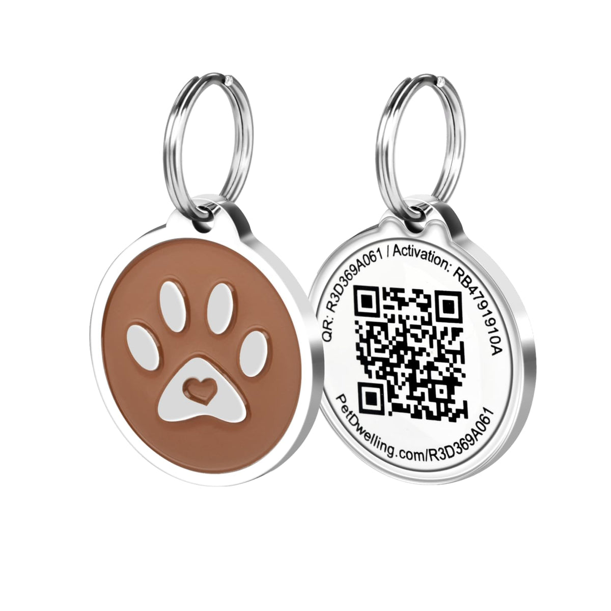 Pet Dwelling Easy Scan QR Code Pet ID Tag for Dogs & Cats | Instant Owner Contact | Real-Time Scan Alerts | Digital Pet Profile | Lost Pet Identification