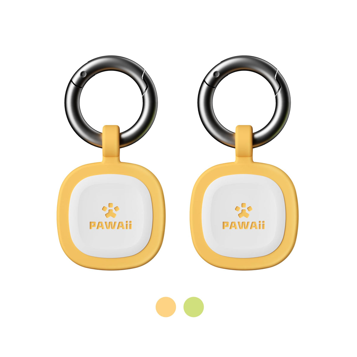 Pawaii Dog ID Tag, Silent Silicone QR Code Tag, Scan Alerts, No App, 1 Pack