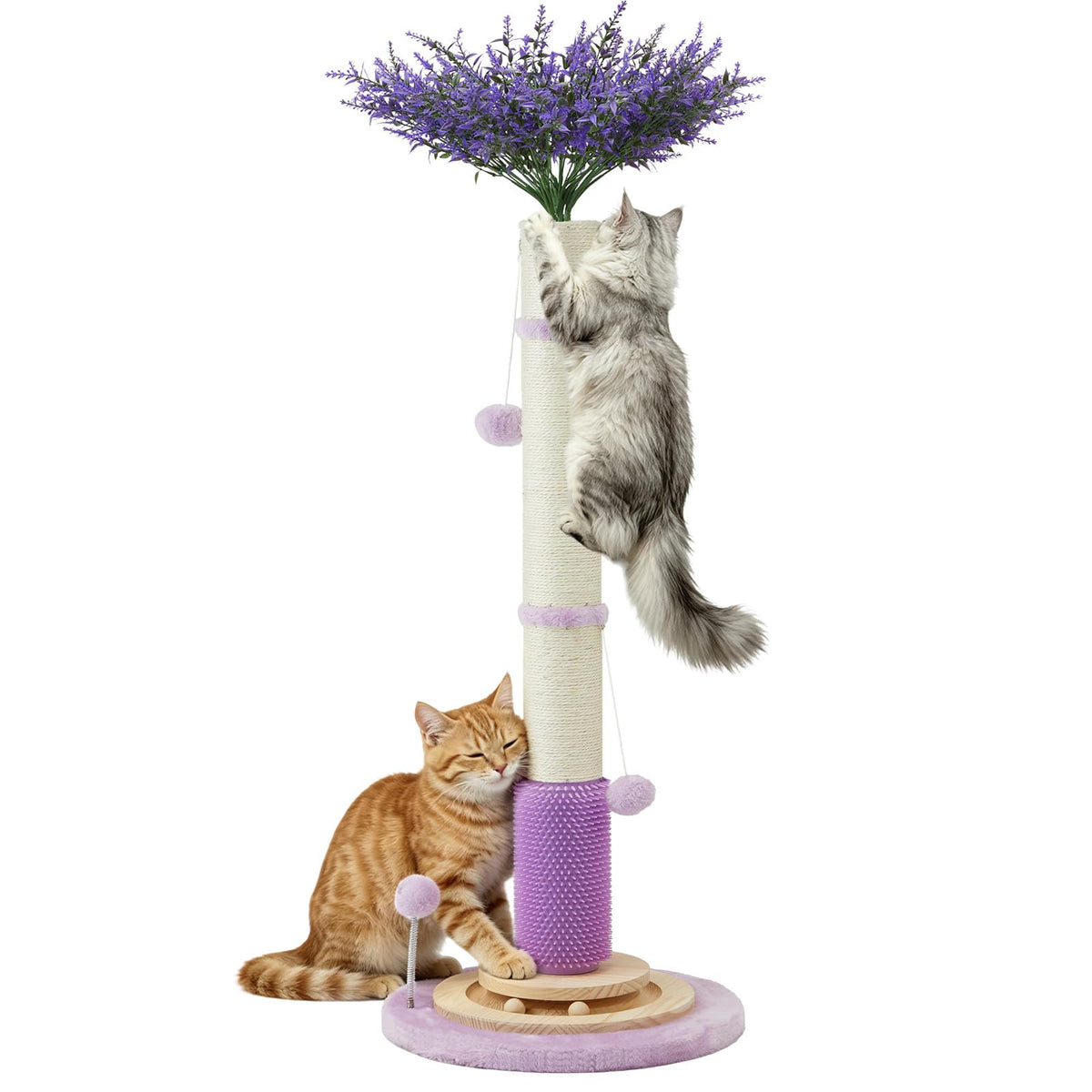 45'' Tall Cat Scratching Post Tree,Heavy Duty Scratcher for Indoor