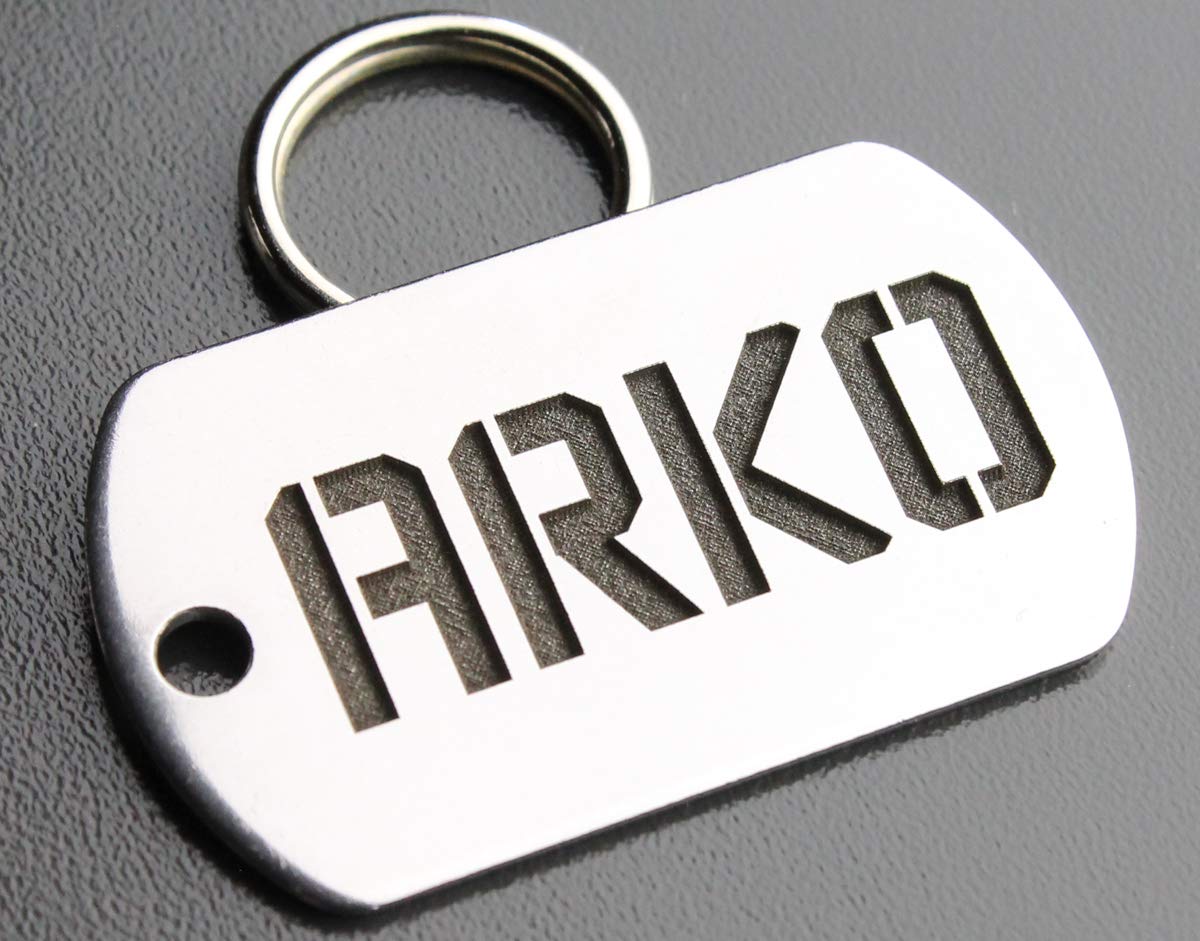 DEEP Engraved Custom Stainless Steel Pet ID Tags Bone
