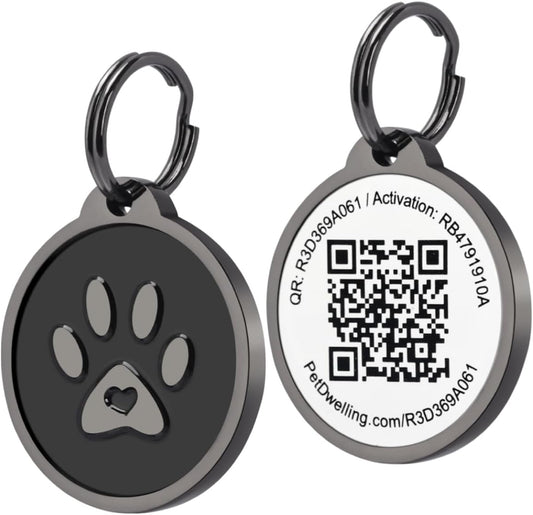 Pet Dwelling Easy Scan QR Code Pet ID Tag for Dogs & Cats | Instant Owner Contact | Real-Time Scan Alerts | Digital Pet Profile | Lost Pet Identification