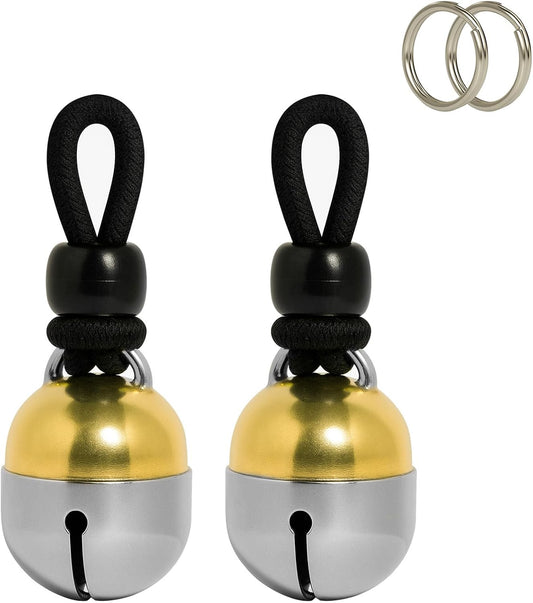 Noble Bells Handmade in USA, Extra Loud Pet Collar Bell, Medium Pair