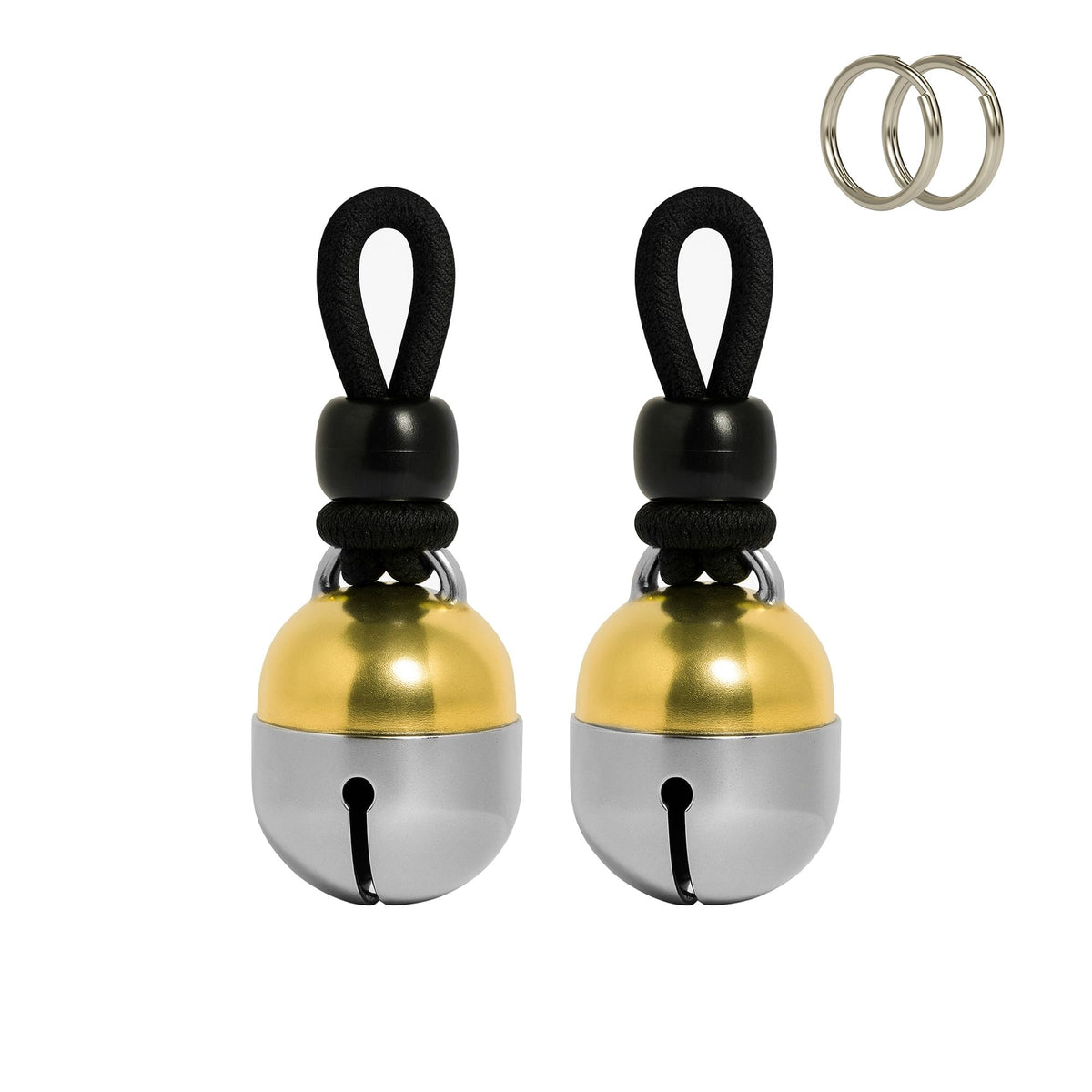 Noble Bells Handmade in USA, Extra Loud Pet Collar Bell, Extra Small Pair